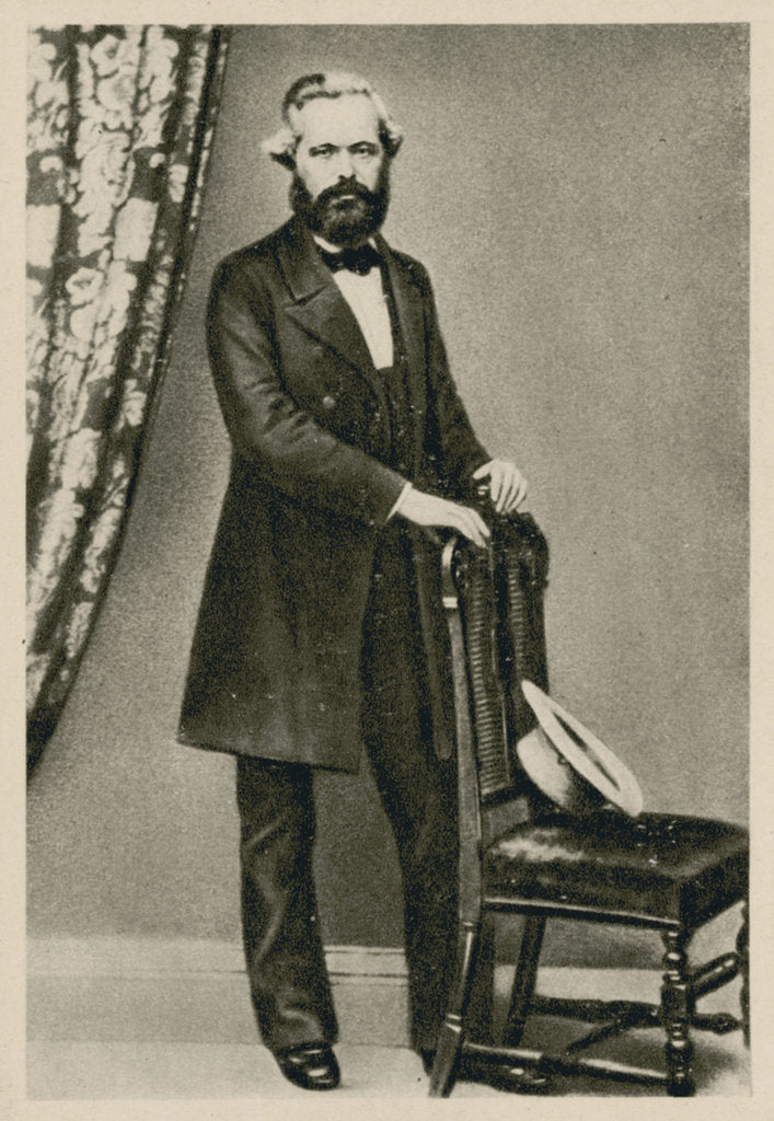 Detail of Portrait of Karl Marx, by Anonymous