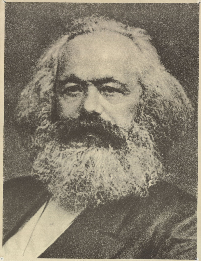 Detail of Portrait of Karl Marx, by Anonymous
