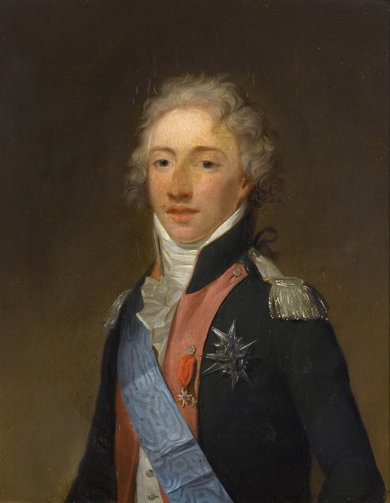 Detail of Portrait of Louis Antoine of France, Duke of Angoulême, by Anonymous