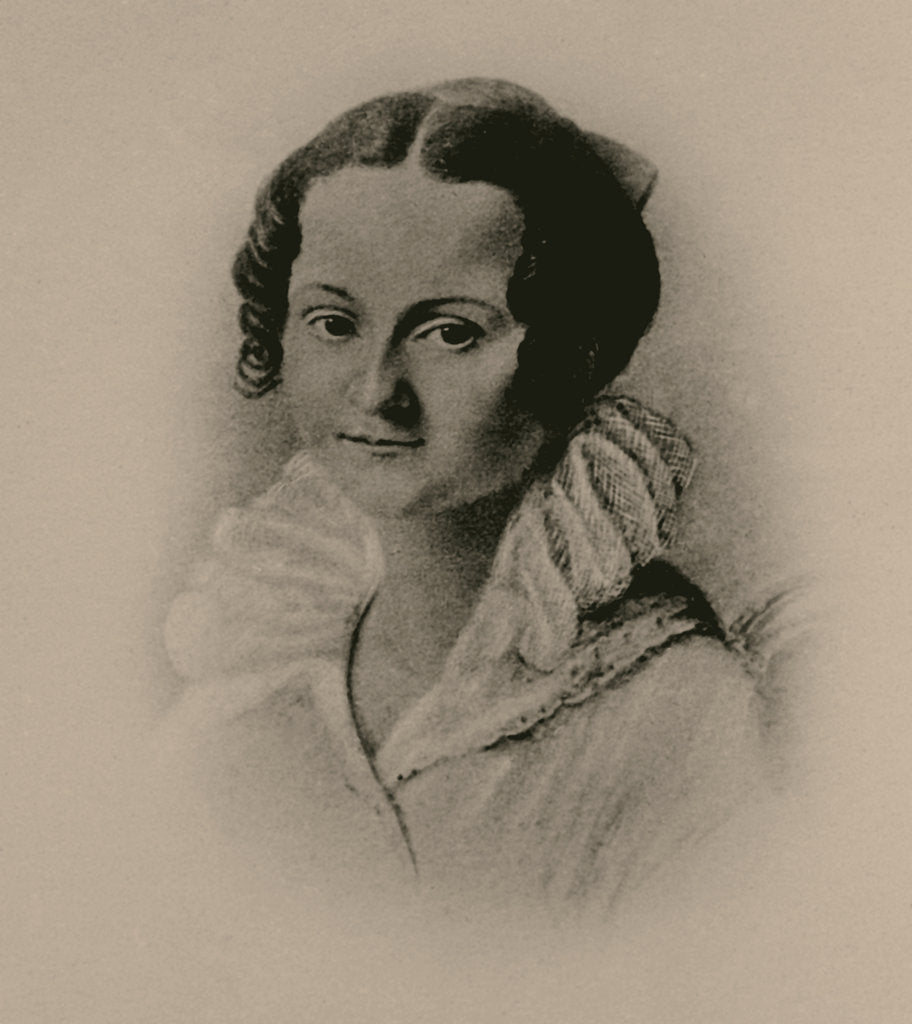 Detail of Portrait of Maria Fyodorovna Dostyevskaya, née Nechaeva, Dostoevskys Mother, 1820s by Anonymous