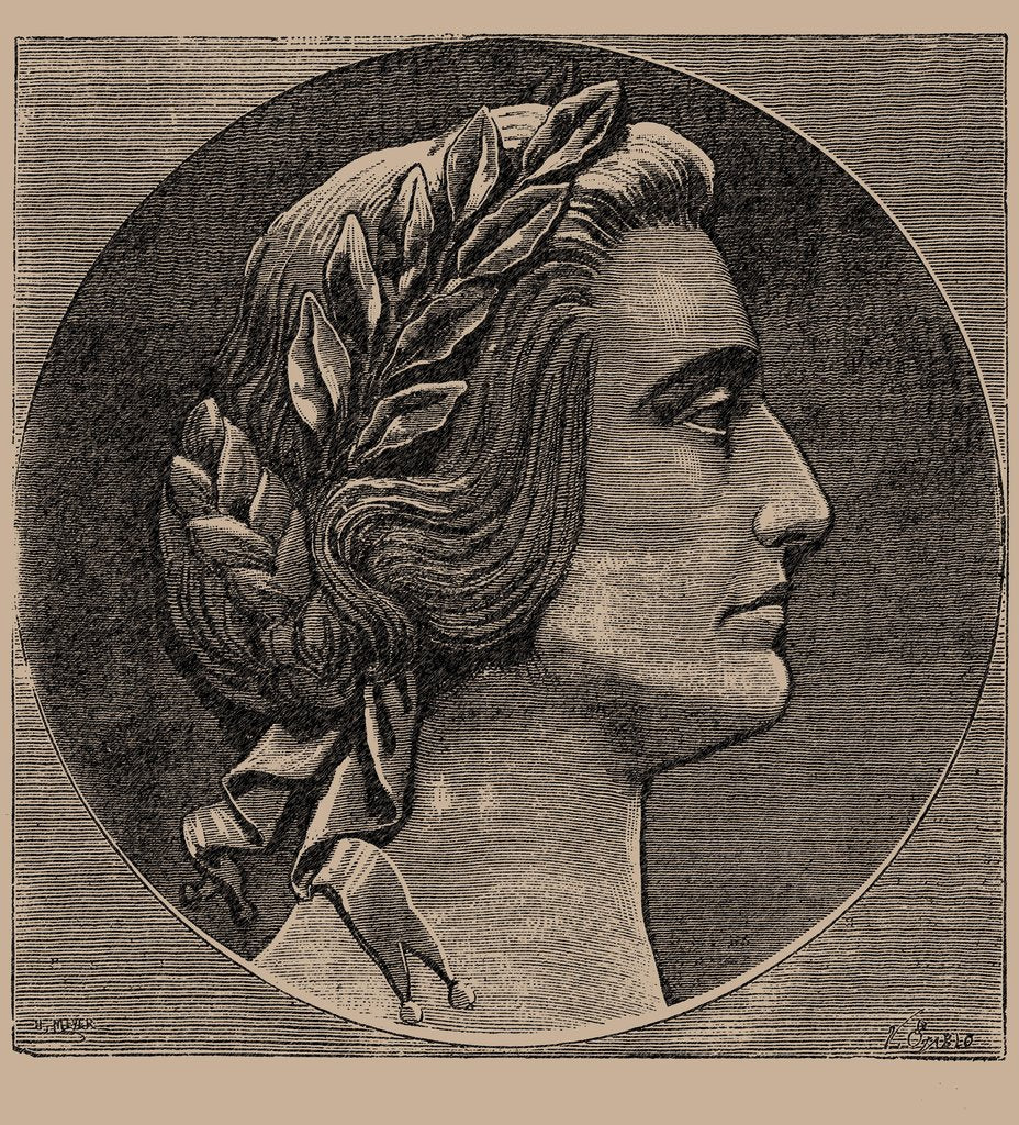 Detail of Portrait of Marie dAgoult, by Anonymous