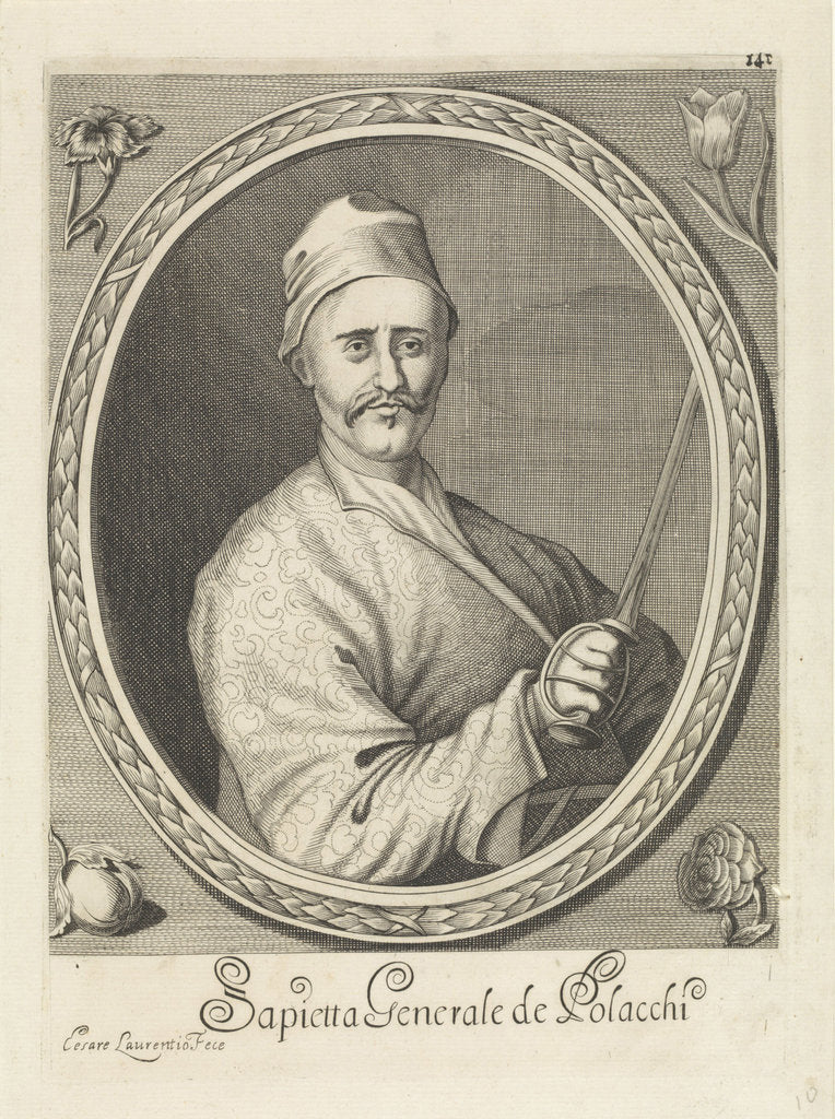 Detail of Portrait of Pawel Jan Sapieha, by Anonymous
