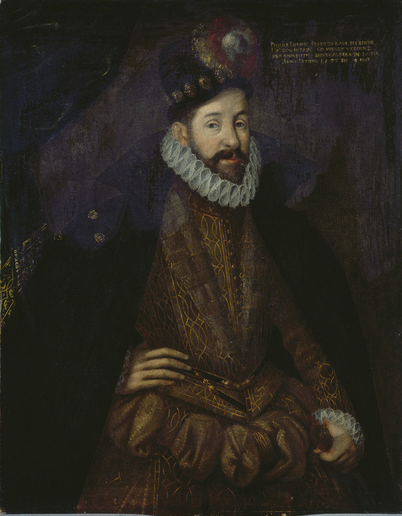 Detail of Portrait of Philipp Ludwig, Duke of Palatinate-Neuburg, 1577 by Anonymous