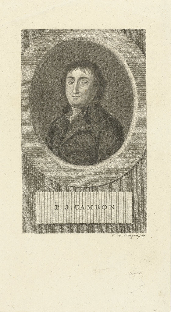 Detail of Portrait of Pierre Joseph Cambon, 1790s by Anonymous