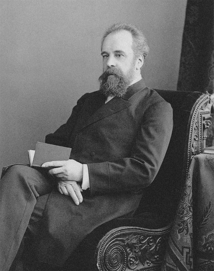 Detail of Portrait of Sergei Mikhailovich Tretyakov, 1881 by Anonymous
