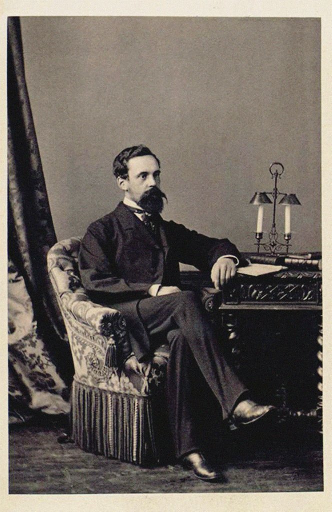 Detail of Portrait of Sergei Mikhailovich Tretyakov, Early 1860s by Anonymous