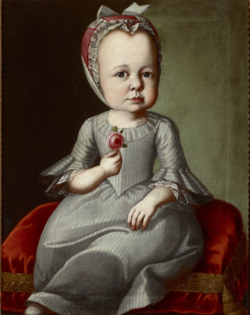 Detail of Portrait of Sophia Elizabeth von Brukenthal, c. 1790 by Anonymous