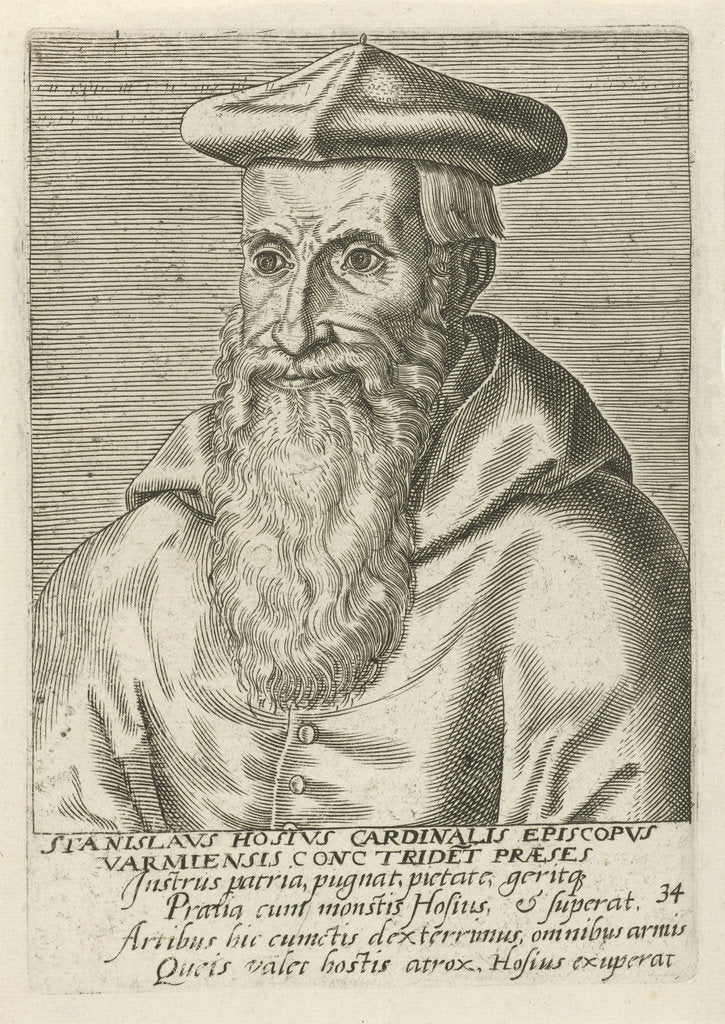 Detail of Portrait of the cardinal Stanislaus Hosius, 1570s by Anonymous