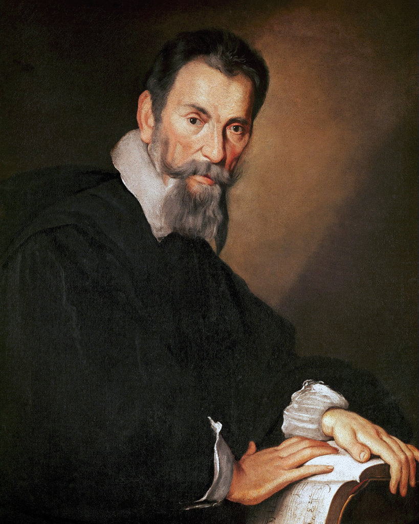 Detail of Portrait of the composer Claudio Monteverdi, by Anonymous