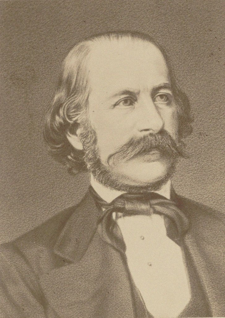 Detail of Portrait of the composer Ferdinand Gumbert, 1878 by Anonymous