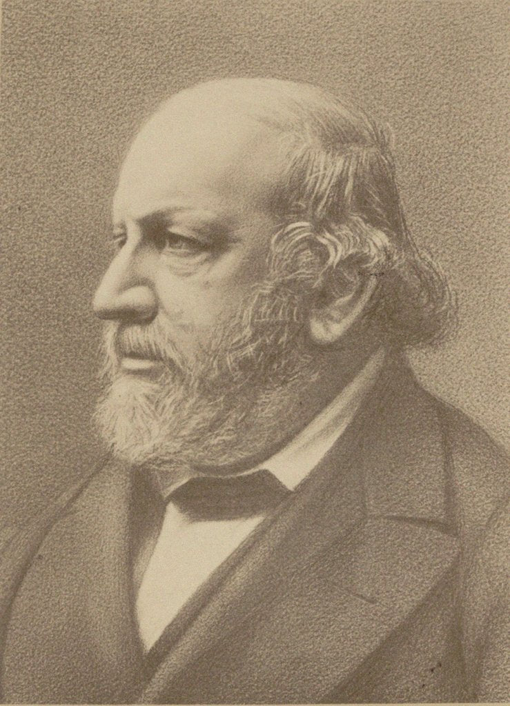 Detail of Portrait of the composer Ferdinand von Hiller, 1880 by Anonymous