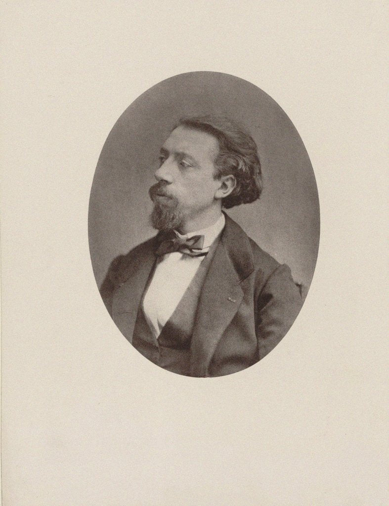 Detail of Portrait of the composer François-Auguste Gevaert, 1865 by Anonymous