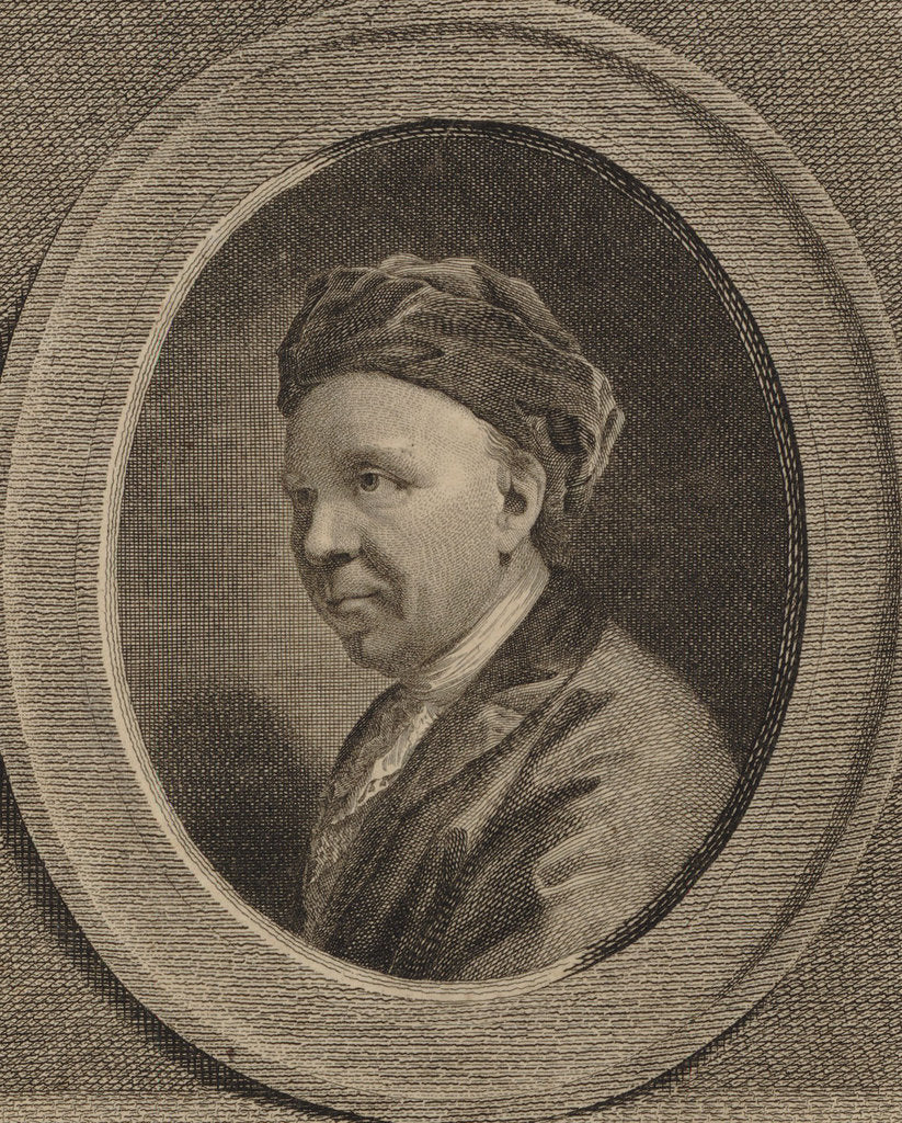 Detail of Portrait of the composer Johann Adam Hiller, 1780 by Anonymous
