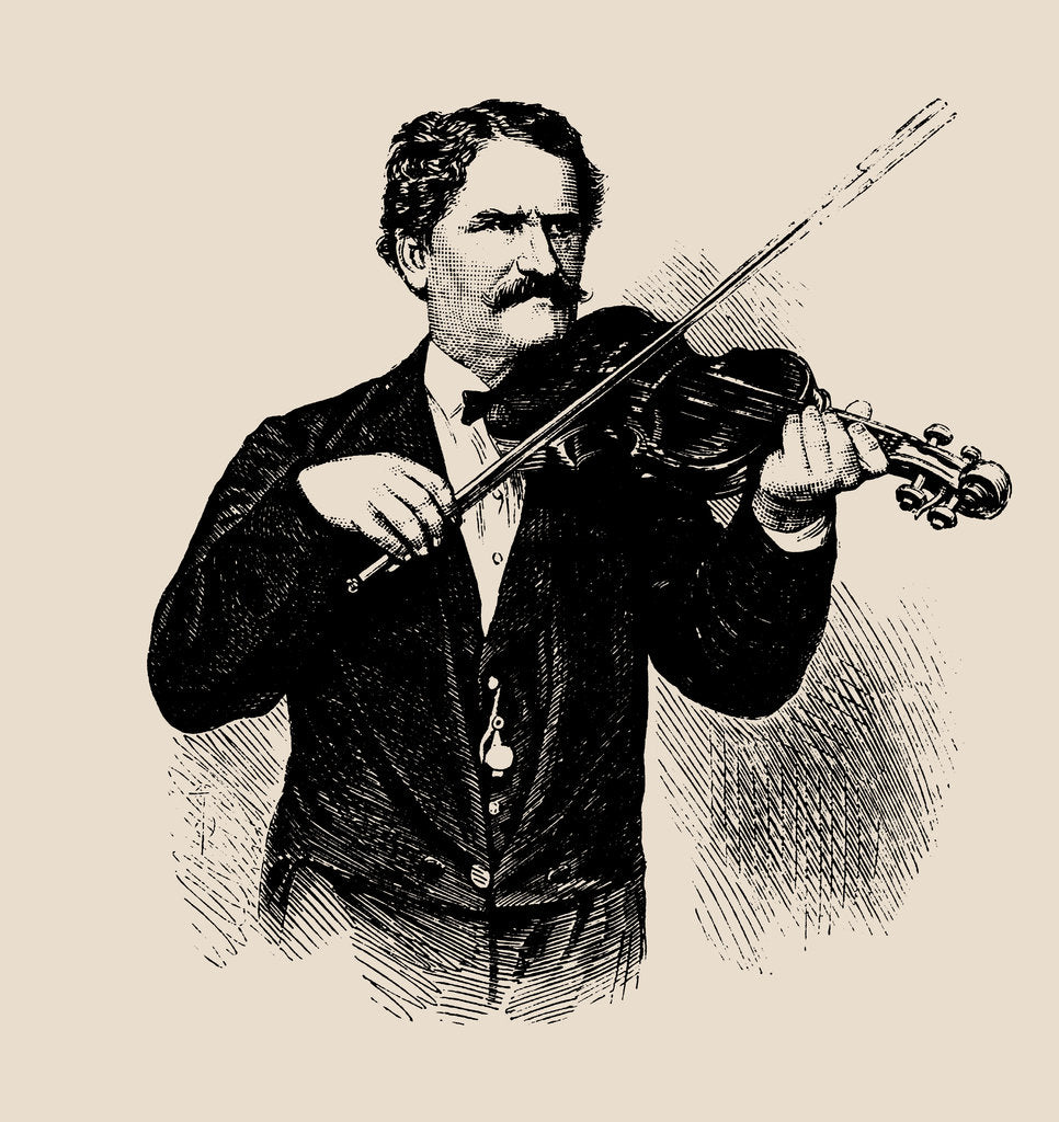Detail of Portrait of the composer Joseph Gungl, 1874 by Anonymous