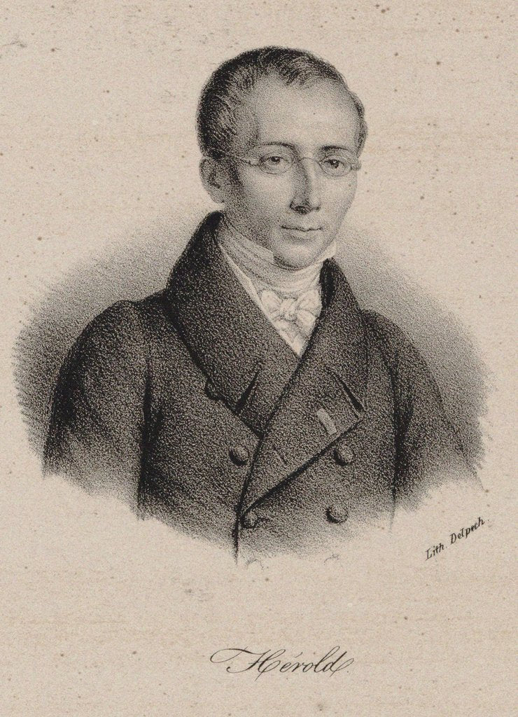 Detail of Portrait of the composer Louis-Joseph-Ferdinand Hérold, 1825 by Anonymous