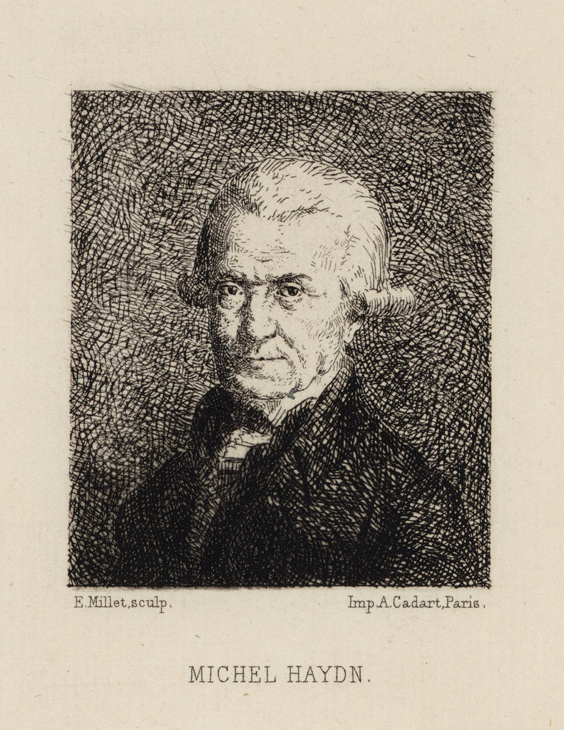 Detail of Portrait of the composer Michael Haydn, by Anonymous