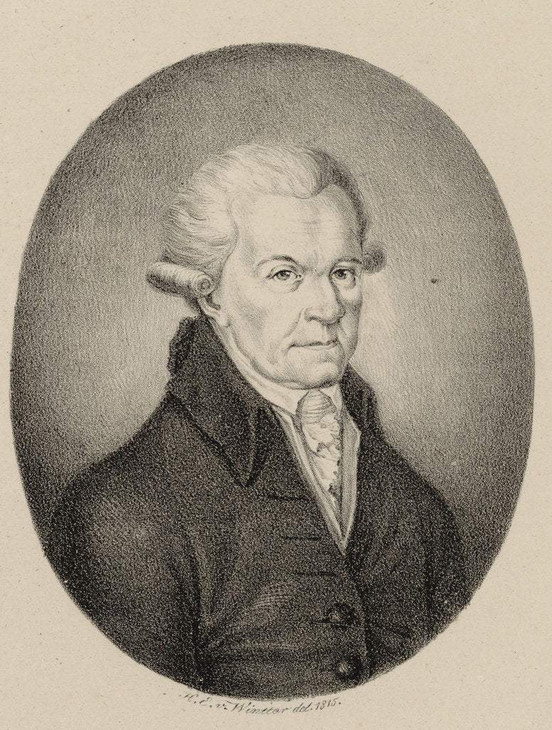 Detail of Portrait of the composer Michael Haydn, 1815 by Anonymous