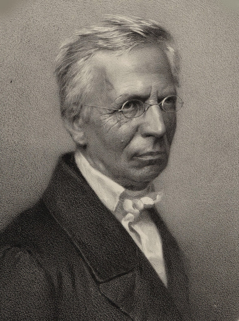 Detail of Portrait of the composert and organist Eduard Grell, 1865 by Anonymous
