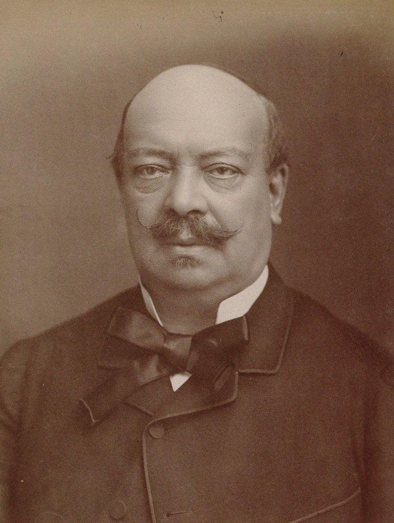 Detail of Portrait of the harpist and composer Félix Godefroid, 1890s by Anonymous