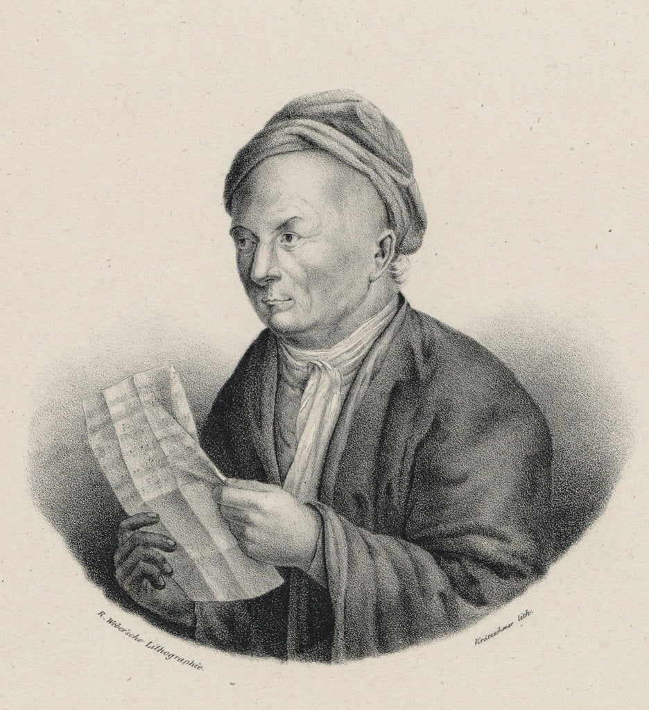 Detail of Portrait of the organist and composer Gottfried August Homilius, c. 1830 by Anonymous
