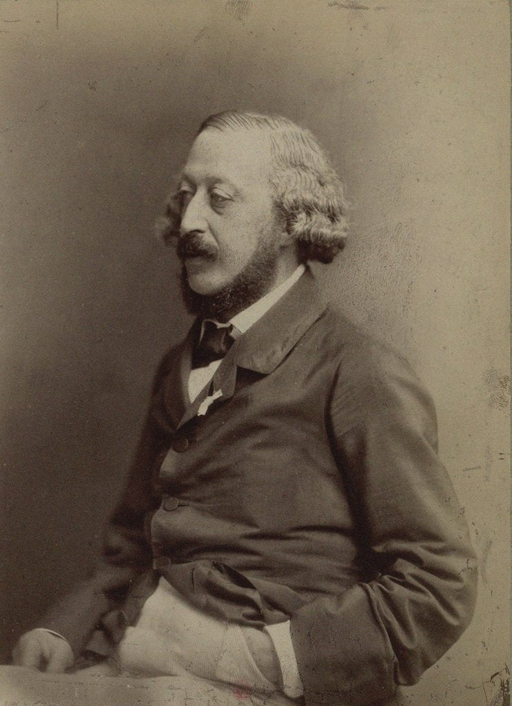 Detail of Portrait of the pianist and composer Stephen Heller, ca 1860 by Anonymous