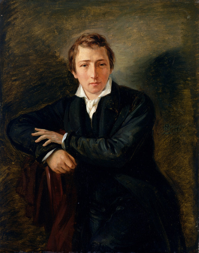 Detail of Portrait of the poet Heinrich Heine, 1831 by Anonymous