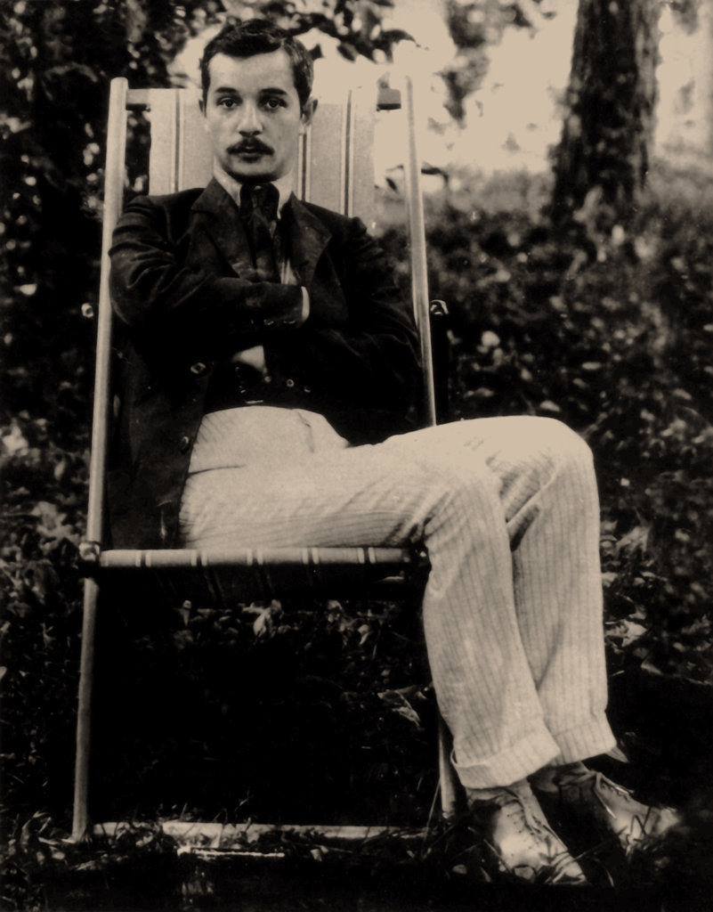 Detail of Portrait of the poet Sasha Chorny, 1900s by Anonymous