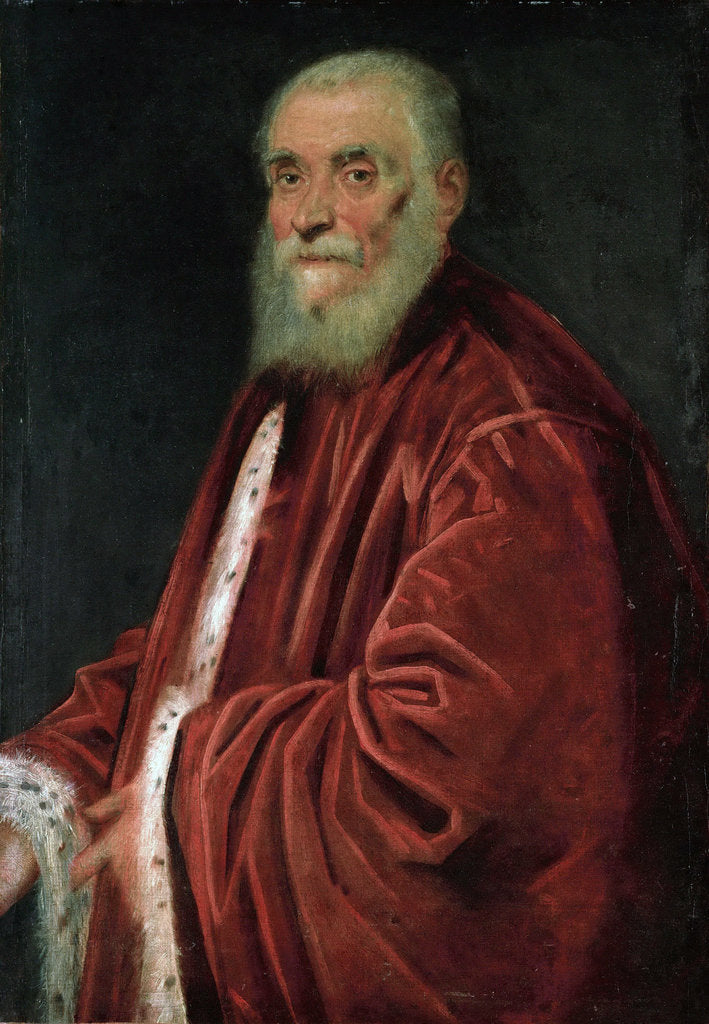 Detail of Portrait of the Senator Marco Grimani, c. 1580 by Anonymous