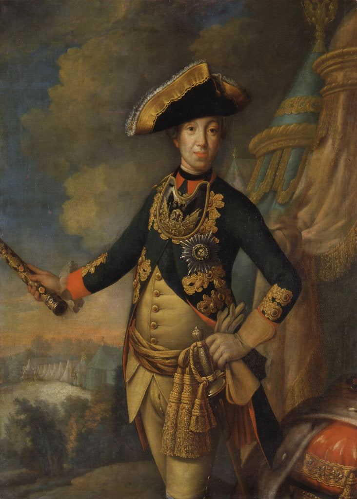 Detail of Portrait of the Tsar Peter III of Russia, 1762 by Anonymous