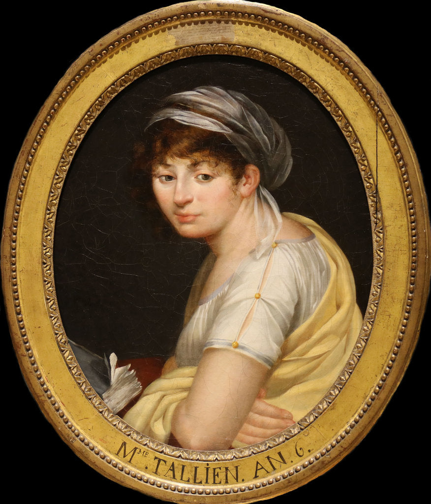Detail of Portrait of Thérésa Cabarrus, Madame Tallien, 1798 by Anonymous