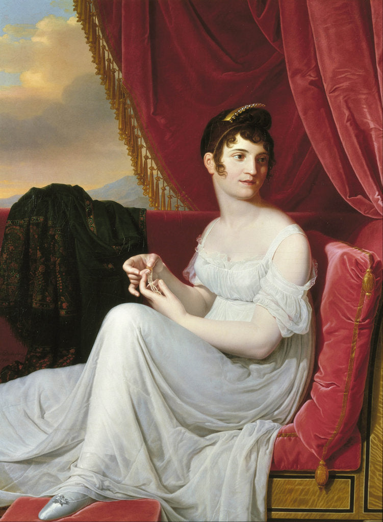 Detail of Portrait of Thérésa Cabarrus, Madame Tallien, 1806 by Anonymous