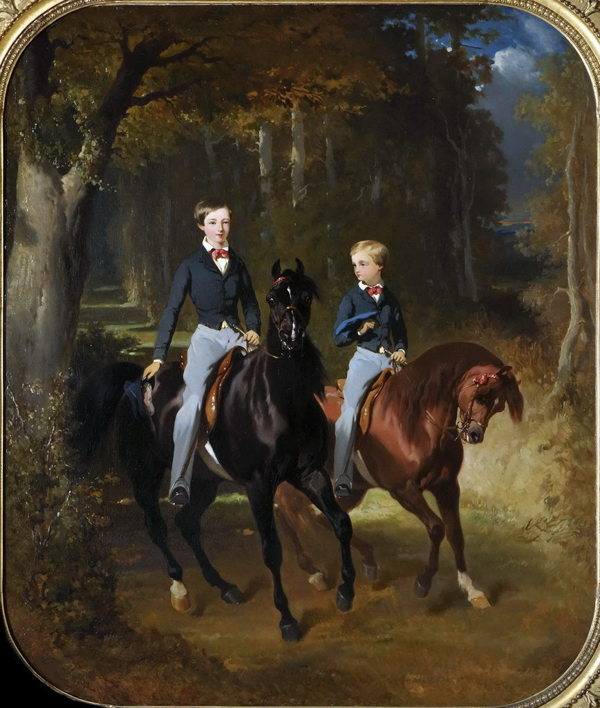 Detail of Prince Philippe of Orléans, Comte de Paris and his Brother, Robert dOrleans by Anonymous