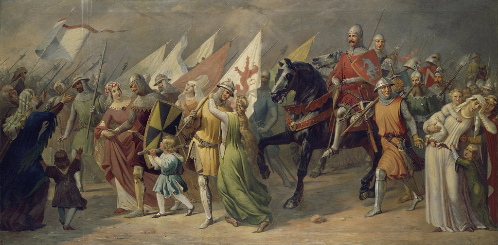 Return of Zurich Soldiers from the Battle of Dättwil, 1351, 1851 by Anonymous
