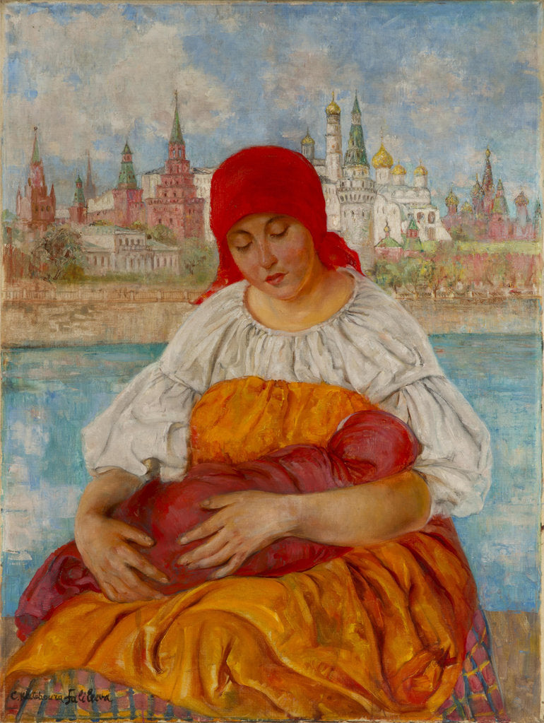 Detail of Russian Madonna, by Anonymous