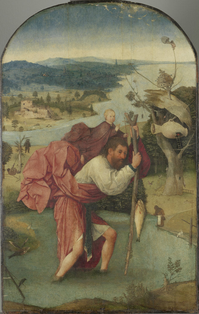Detail of Saint Christopher, 1490s by Anonymous