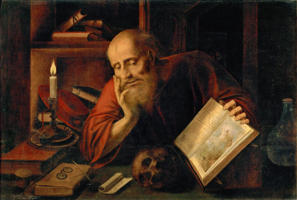 Detail of Saint Jerome, 1537 by Anonymous