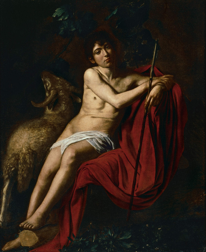 Detail of Saint John the Baptist, c. 1610 by Anonymous