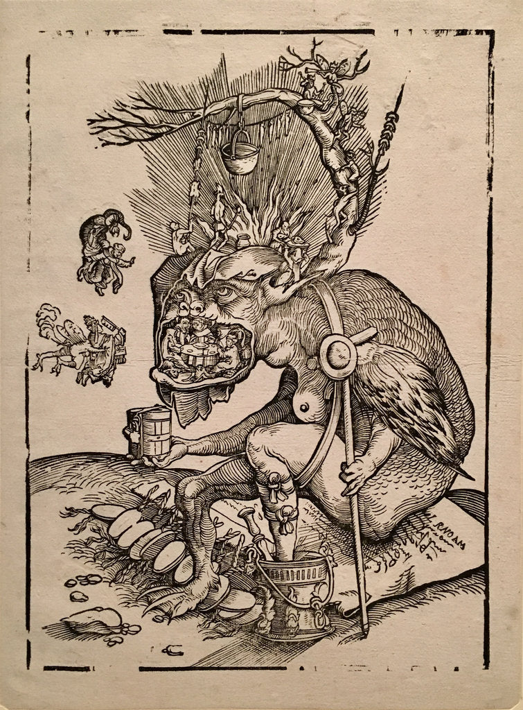 Detail of Satire on the sale of indulgences, before 1536 by Anonymous