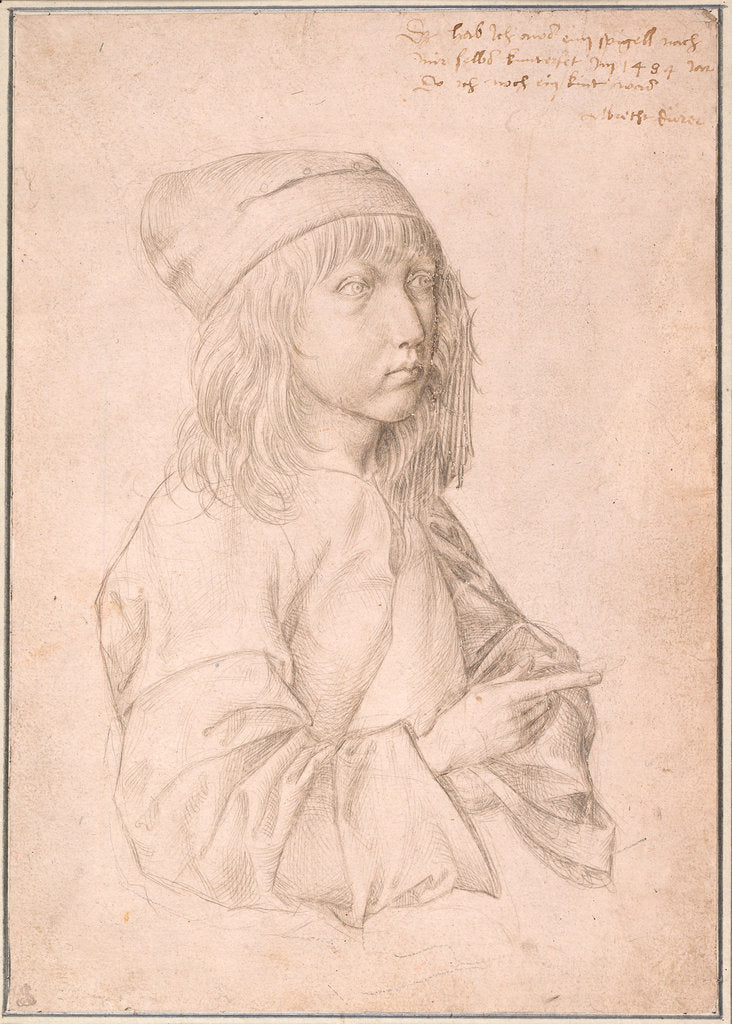 Detail of Self-portrait at the age of thirteen, 1484 by Anonymous