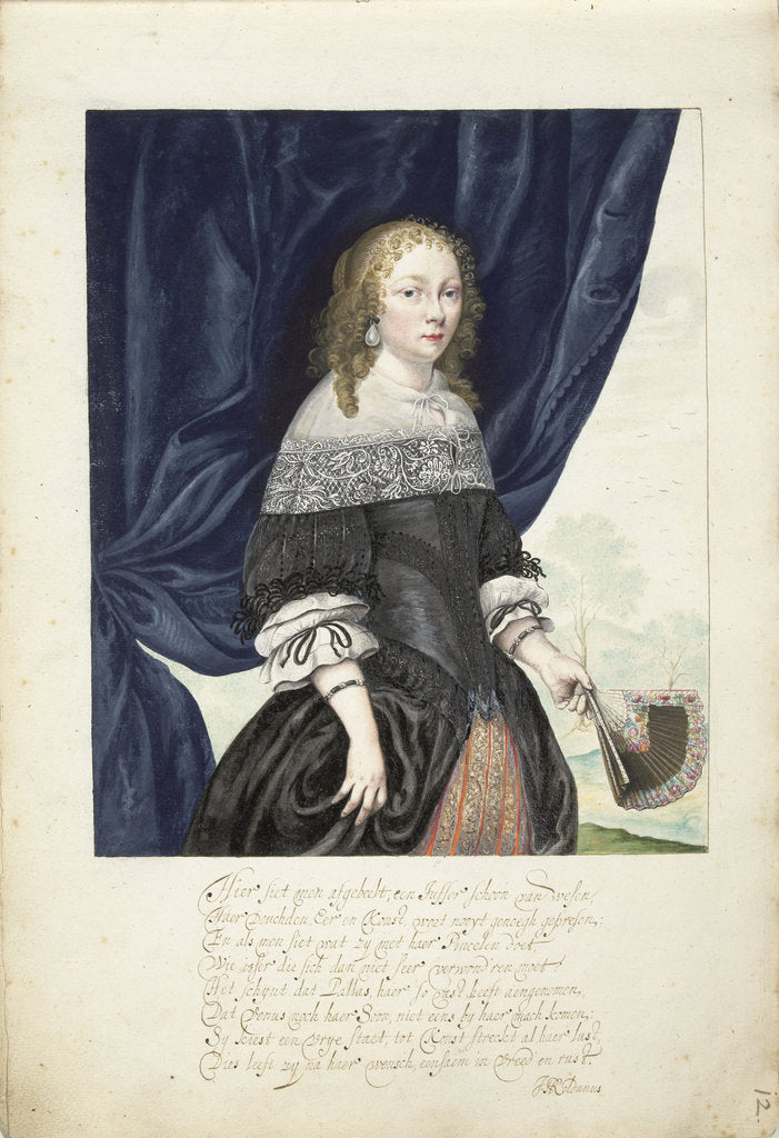 Detail of Self-Portrait, 1661 by Anonymous