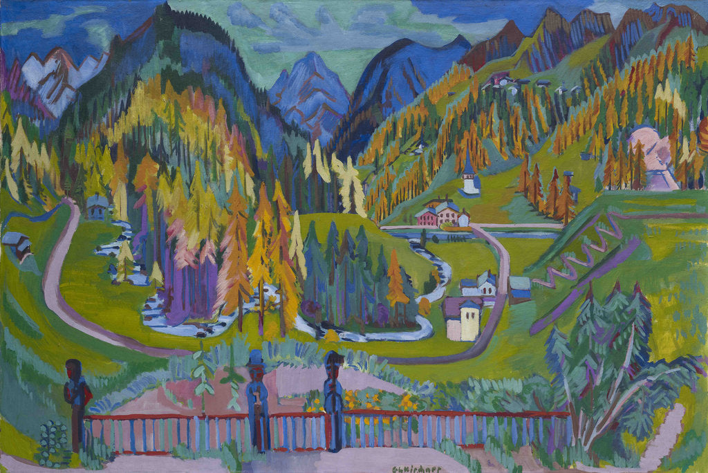 Detail of Sertig Valley in Autumn, 1925-1926 by Anonymous