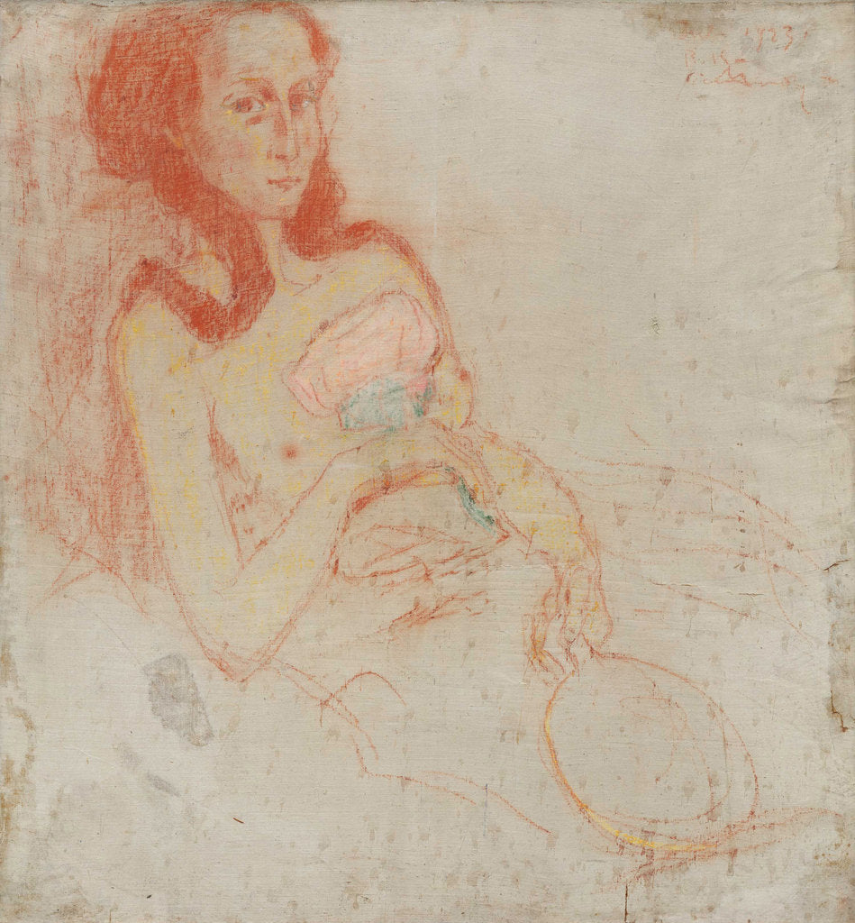 Detail of Sick girl, 1923 by Anonymous