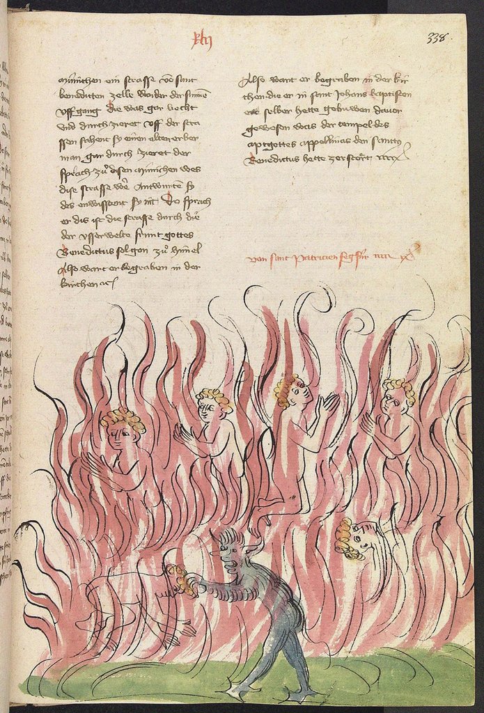 Detail of St Patricks Purgatory by Anonymous