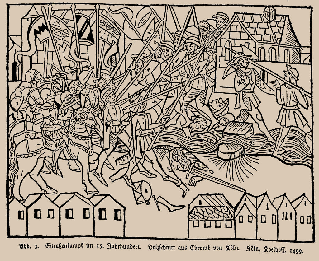 Street fighting in the 15th century by Anonymous