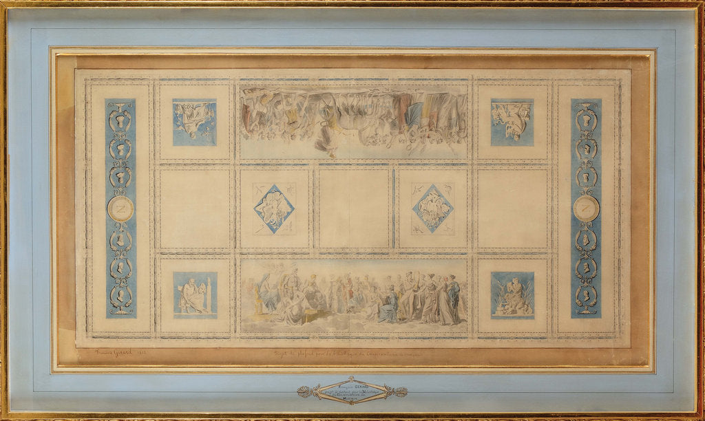 Detail of Study for the Painted ceiling of the library in the Conservatory, 1812 by Anonymous