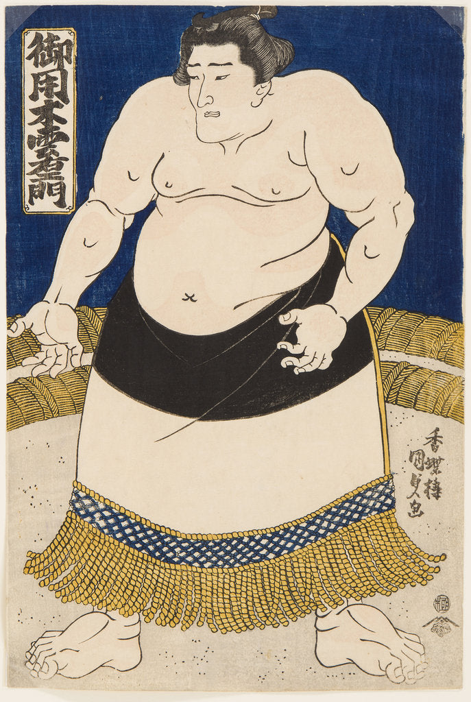 Detail of Sumo Wrestler Goyogi Kumoemon, 1840s by Anonymous