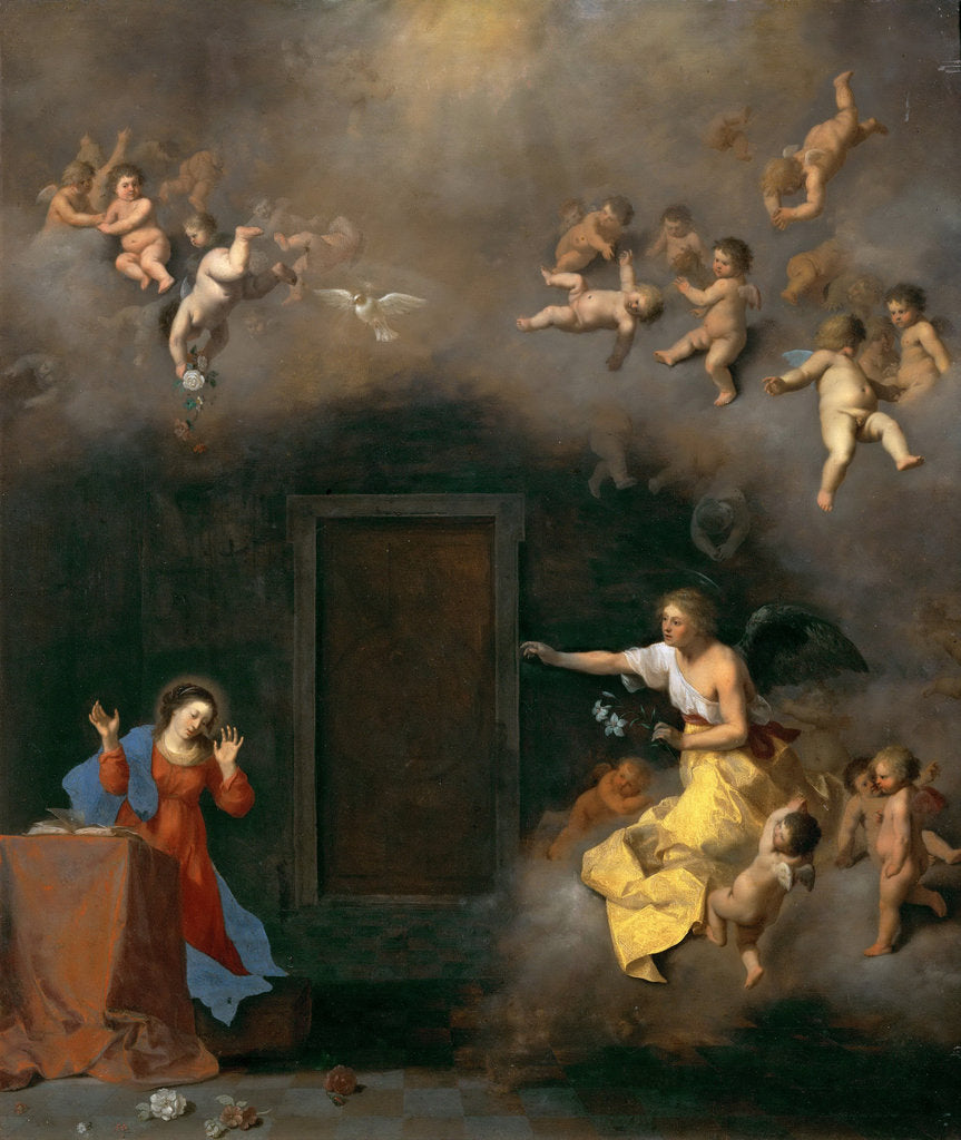 Detail of The Annunciation, c. 1635 by Anonymous