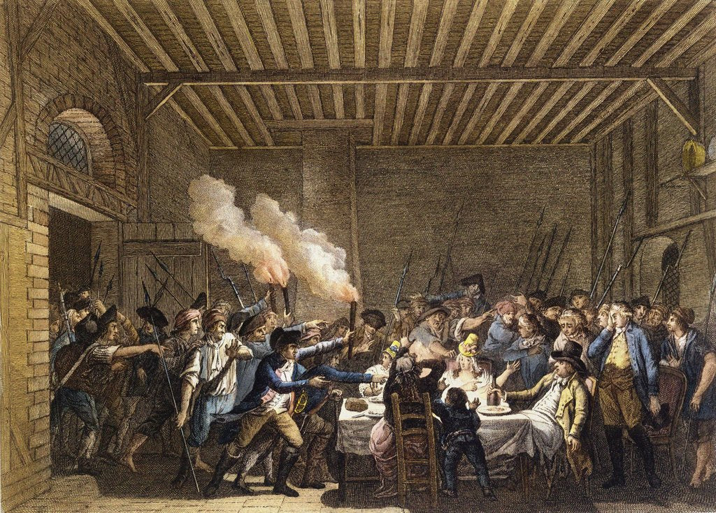 Detail of The arrest of Louis XVI and his family at Varennes, June 22, 1791, Early 1790s by Anonymous