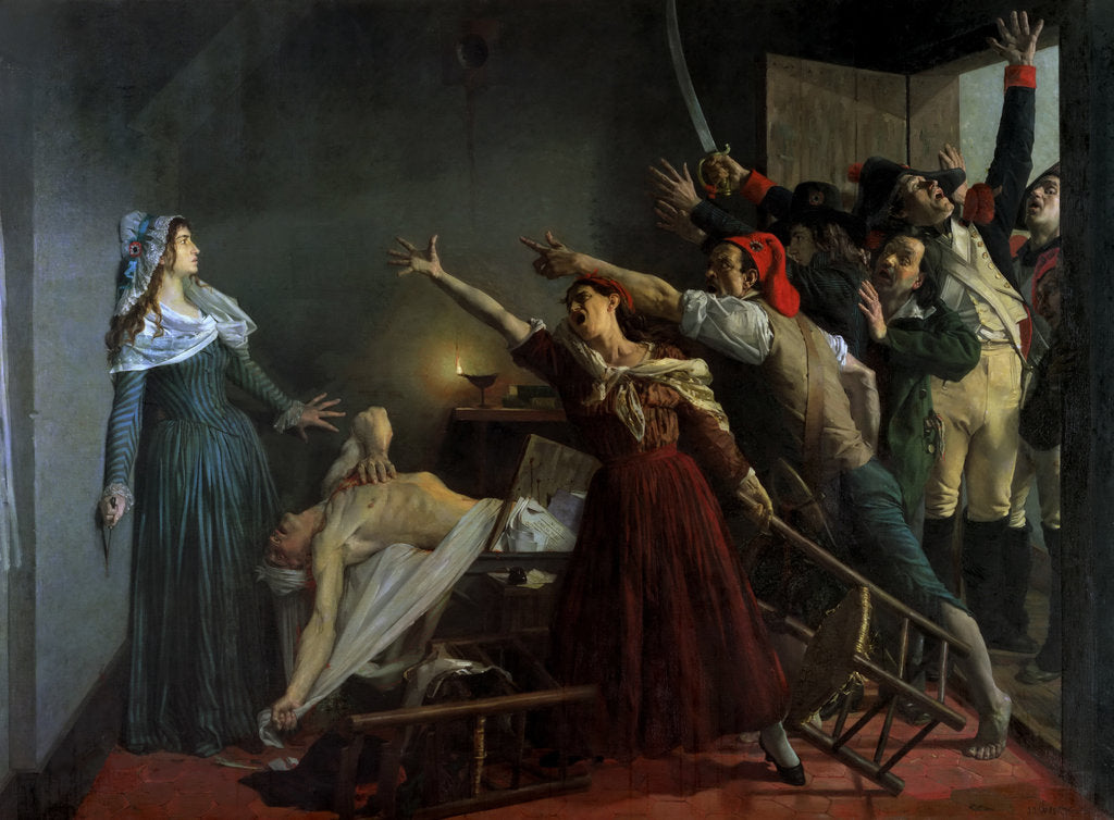 Detail of The Assassination of Jean-Paul Marat, 1880 by Anonymous
