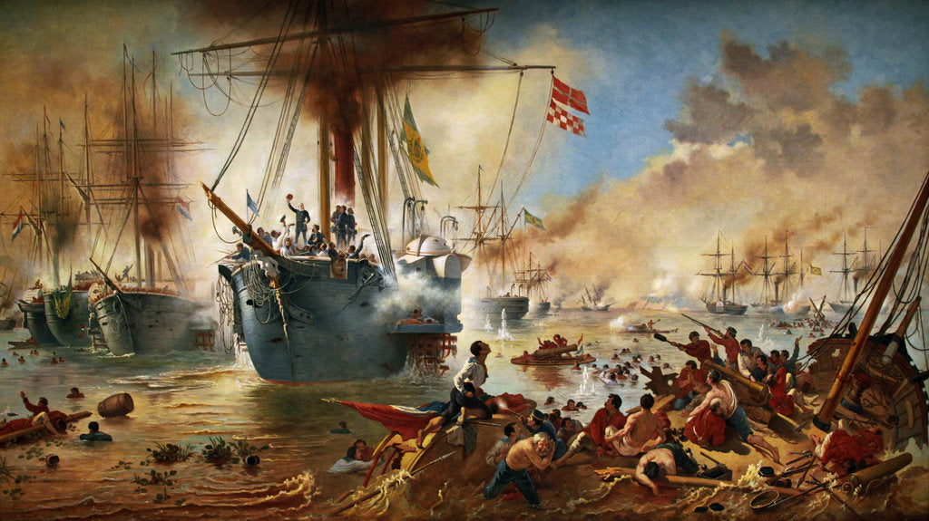 Detail of The Battle of the Riachuelo, 1882-1883 by Anonymous